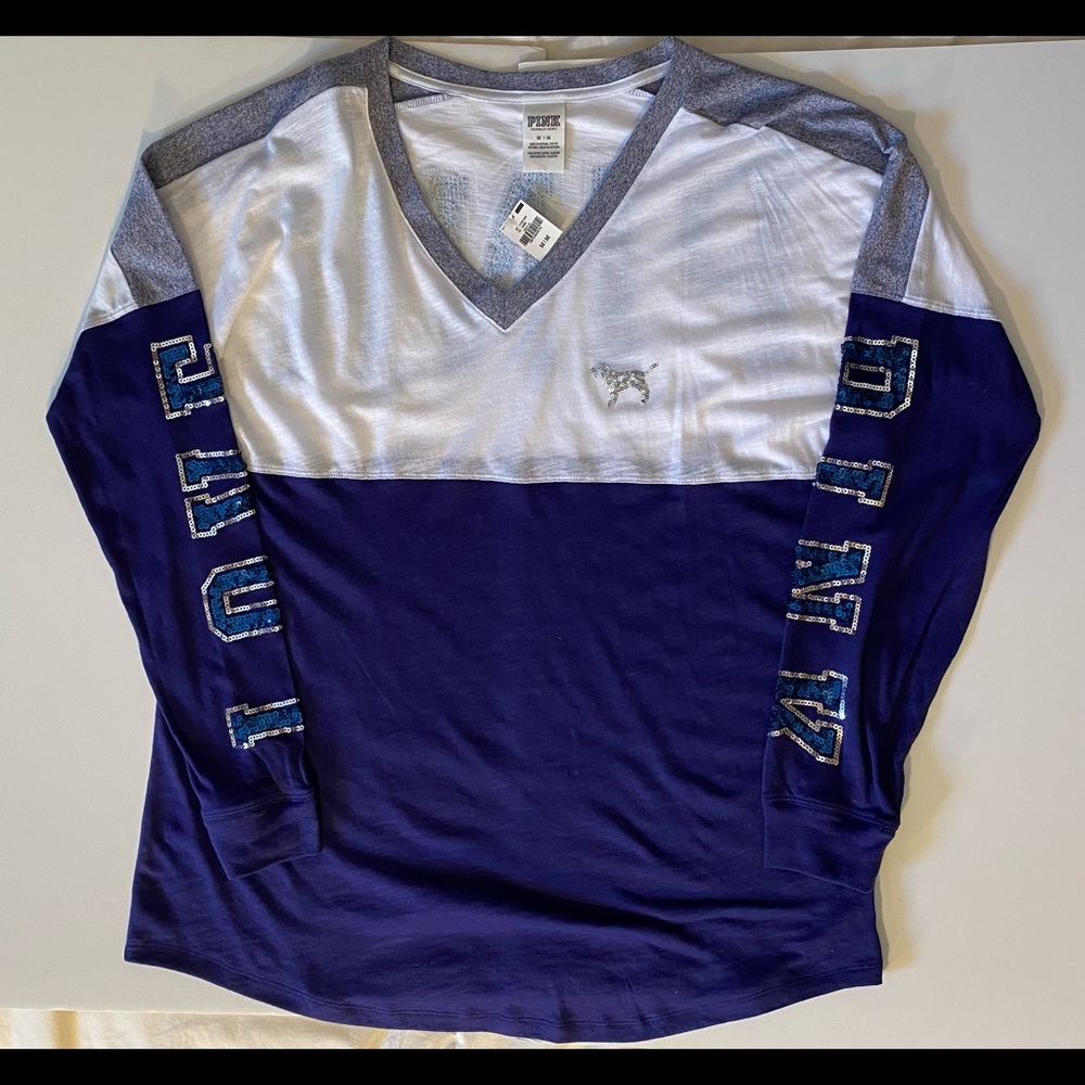 Victoria’s Secret PINK sequin long sleeve, size medium